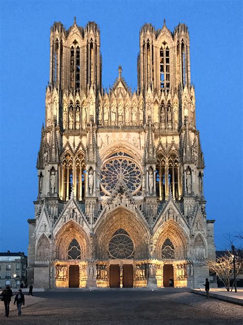 A Gothic Cathedral And Champagne Houses In Reims France
