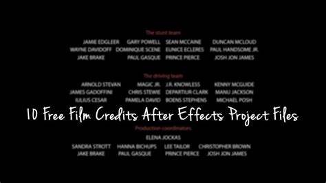 As you change the duration of the clip. 10 Free Film Credits After Effects Project Files