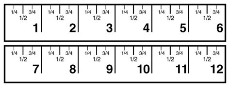 Printable Rulers With Quarter And Half Inch Mark