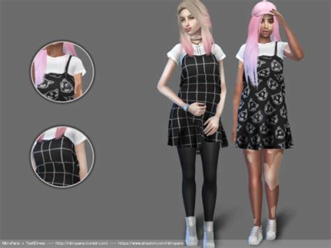 Nitropanic Sims 4 Clothing Tee Dress Sims 4