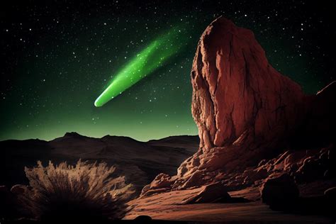What If The Rare Green Comet In The Sky Is Actually A Giant Space