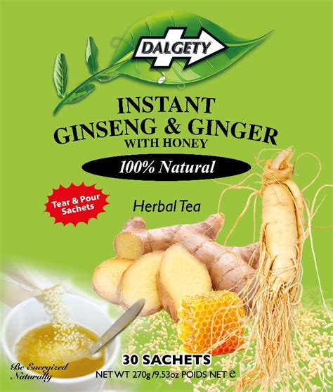 Dalgety Instant Ginseng And Ginger With Honey Herbal Tea Tear And Pour S