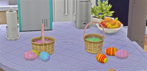 Josie Archived — Easter Clutter Empty Easter Baskets Sims 4 Cc