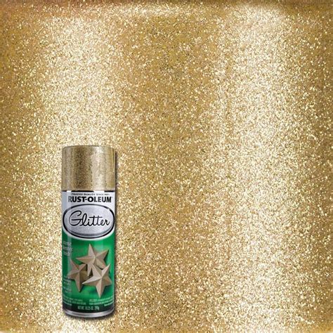 Rust Oleum Specialty 1025 Oz Gold Glitter Spray Paint 267689 The