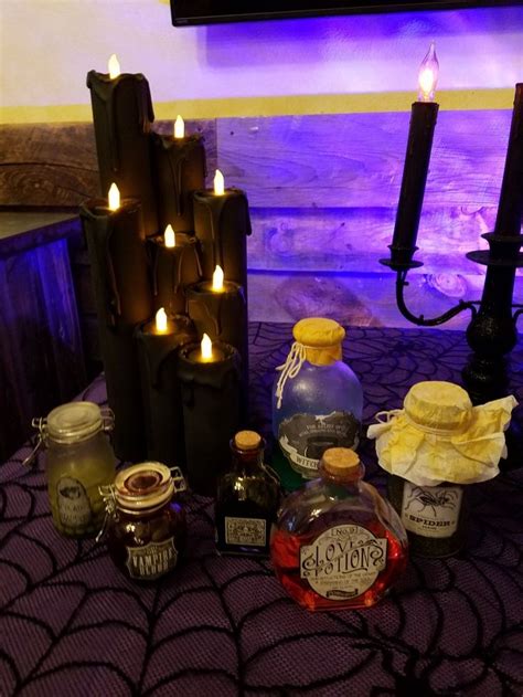 Haunted Mansion Party Apothecary Candles Candle Jars Tea Lights Haunted Mansion