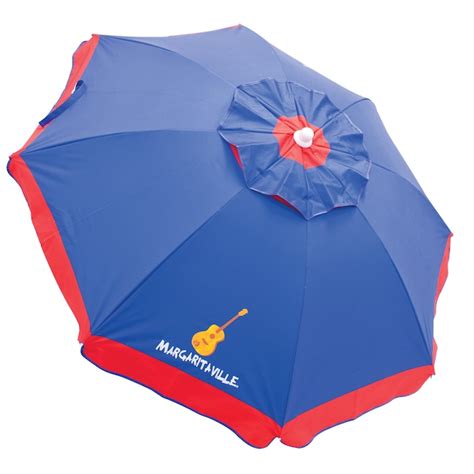 Rio Brands Hexagon Beach Umbrella With Sand Anchor Wind Vent And Tilt