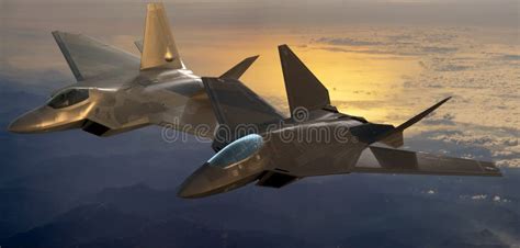 Vision Of A 6th Generation Fighter In Formation With The F 22 Raptor Of