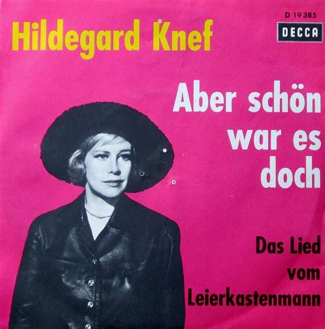 Hildegard Knef Hildegard Knef Aber Schön War Es Doch Das Lied Vom Leierkastenmann Decca