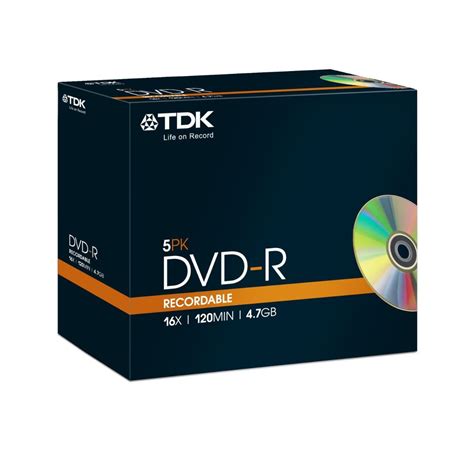 Tdk Single Sided Dvd R Disc Spindle Discs 16x 100 Printable