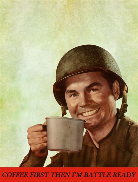 Soldier With Coffee Vintage Free Stock Photo Public Domain Pictures