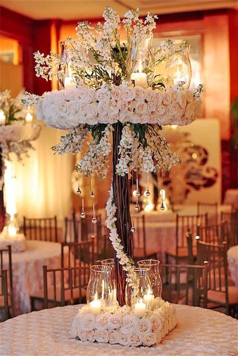 21 Gorgeous Tall Wedding Centerpieces To Impress Your Guests See More