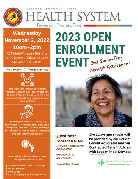 2023 Medicare Open Enrollment Event Absentee Shawnee Tribe