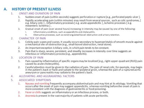 History Of Present Illness Template Williamson