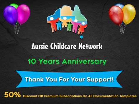 Celebrating 10 Years Of Aussie Childcare Network Aussie Childcare