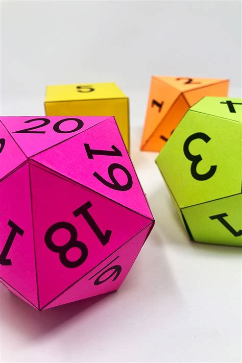 Printable 10 Sided Dice Classroom Ideas Pinterest Paper Dice And
