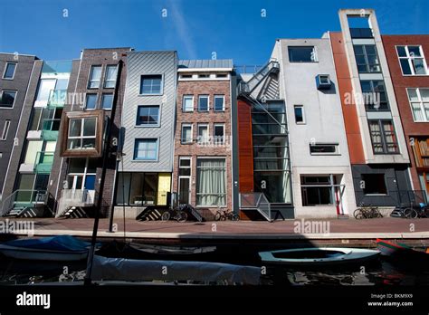 Modern Apartment Buildings In Java Island District Of Amsterdam The