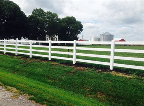 4 Rail Vinyl Fence Vinyl Horse Fence Weatherables