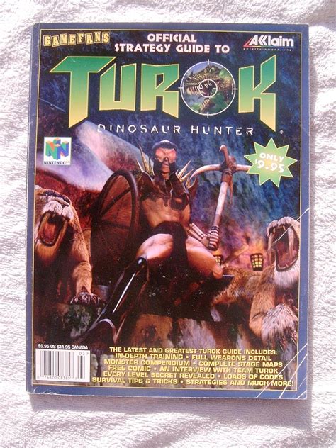 TUROK Dinosaur Hunter Official Strategy Guide To David Bergstein