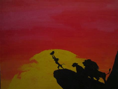 My Acrylic Painting Of The Lion King Painting Amazing Drawings Artwork