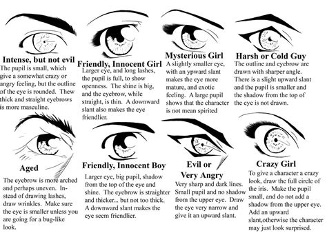 Anime Eyes Types Of Eyes Anime Drawings
