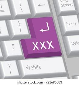 Pornographic Content Key Enter Key Xxx Stock Vector Royalty Free Shutterstock