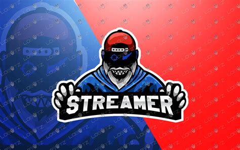 Awesome Streamer Mascot Logo Streamer Esports Logo Lobotz