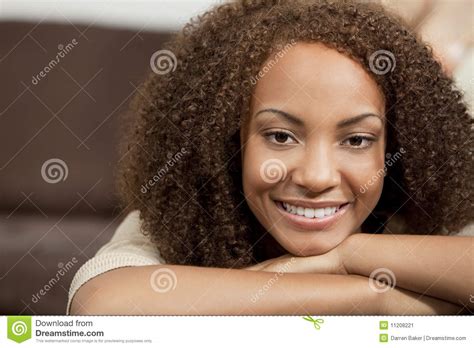 Beautiful Mixed Race African American Girl Stock Image