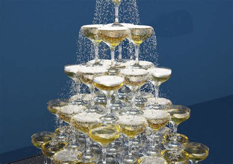 Champagne Tower Cgtrader