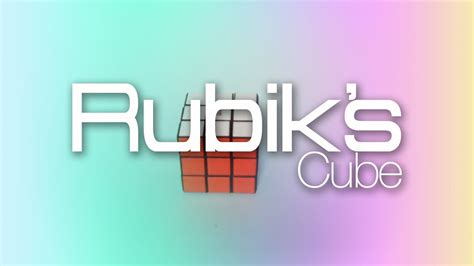 Rubiks Cube Video Youtube