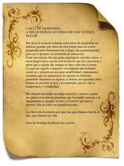 Collection Of Y Modelos De Carta De Despedida Carta Despedida Carta De