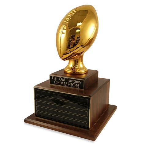 Perpetual Deluxe Gold Football Trophy Far Out Awards