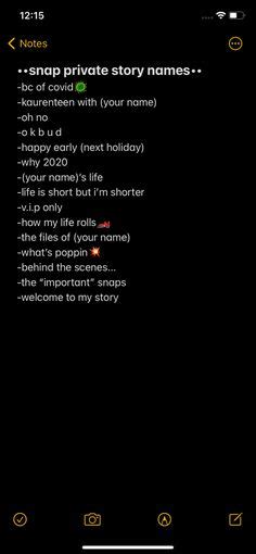 14 private story names ideas in 2021 names for snapchat snapchat names instagram quotes captions