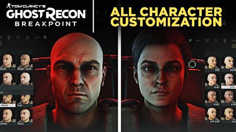 Ghost Recon Breakpoint All Character Customizations Male And Female