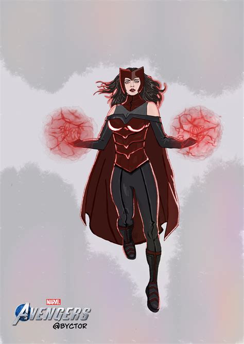 Unofficial Concept Art Scarlet Witch Rplayavengers