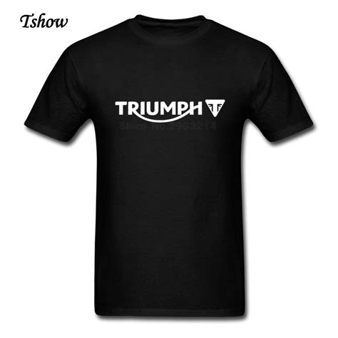 Triumph Motorcycle Tshirts Men Cotton Print Oversize Triumph Motorcycle