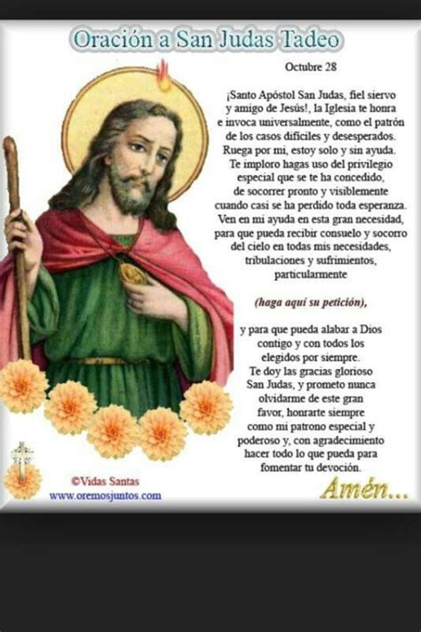 Oraciones Cristianas A San Judas Tadeo Oraciones 04d
