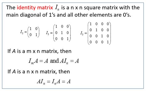 A singular matrix is the one in which the determinant is not equal to zero. Zero, Identity and Inverse Matrices (solutions, examples ...