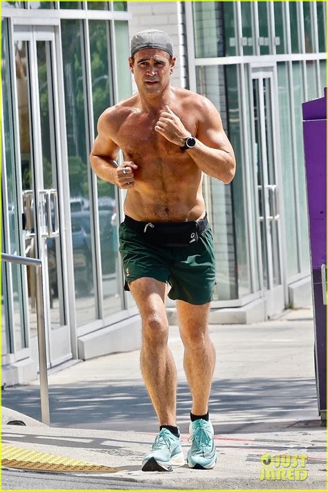Colin Farrell Goes Shirtless For A Run In La After Venice Film Festival
