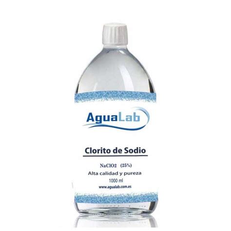 Sodium Chlorite 25 Agualab 1 Liter Glass Bottle
