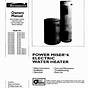 Kenmore 153.335816 Water Heater User Manual