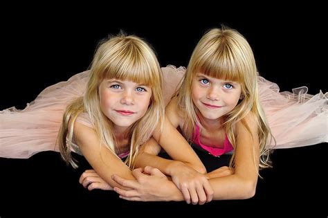 Twins Identical Twins Portraits Of Identical Twins Artwork By