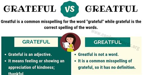 Greatful Or Grateful Difference Between Grateful Vs Greatful