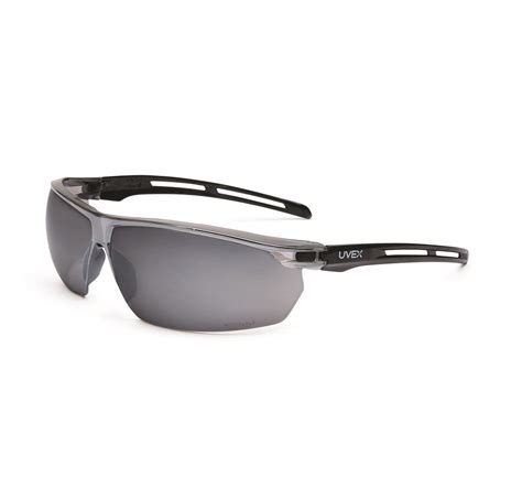 airgas hons4043 honeywell uvex tirade™ black safety glasses with gray mirror anti fog lens