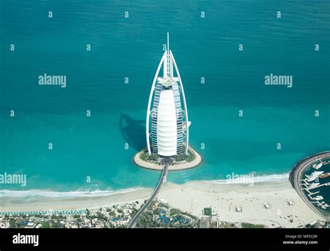 Dubai Emiratos Árabes Unidos Mayo 18 2018 Vista Aérea De Burj Al