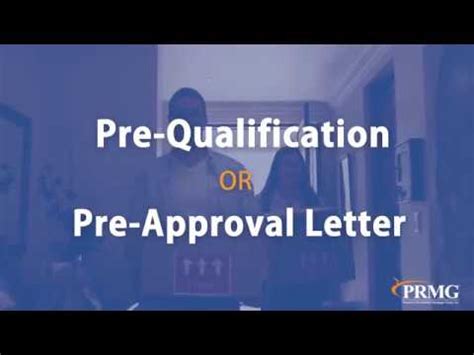 The Difference Between A Pre Qualification Vs Pre Approval Letter YouTube