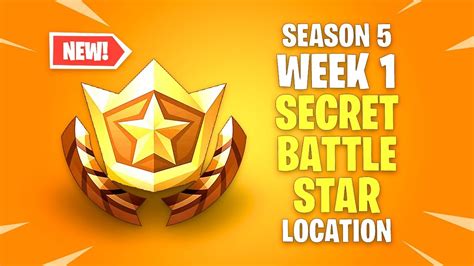 New Season 5 Week 1 Secret Battle Star Location In Fortnite Battle