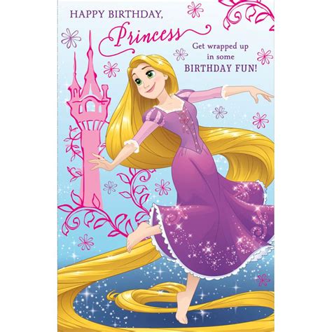 Printable Rapunzel Birthday Card Printable Birthday Cards