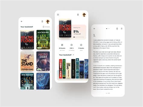 📖 E Book Reader By Mateusz Buczek On Dribbble Mobile Ui Design App Ui