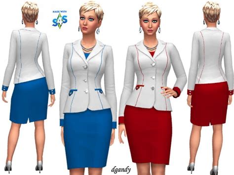 The Sims Resource Career Line Power Suit 20191205 By Dgandy • Sims 4