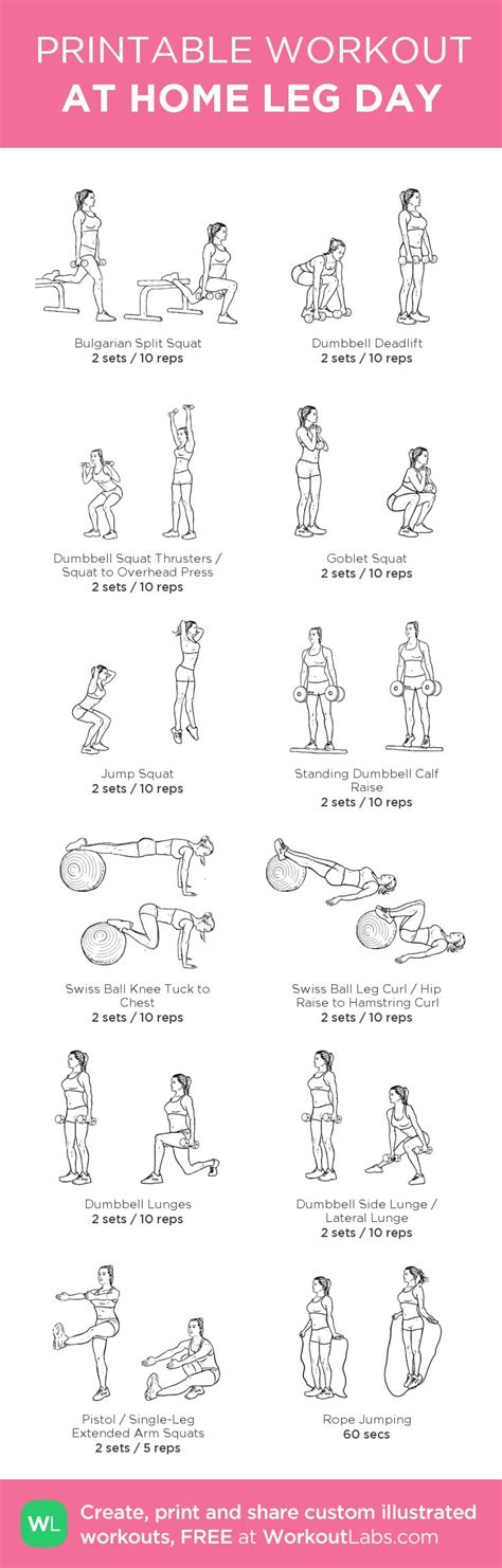 12 At Home Leg Day Workout For Women